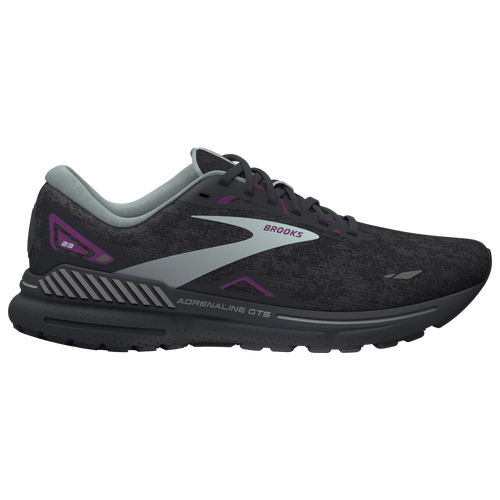 

Brooks Womens Brooks Adrenaline GTS 23 - Womens Shoes Black/Light Blue/Purple Size 08.0