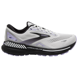 Women's - Brooks Adrenaline GTS 23 - Grey/Black/Purple