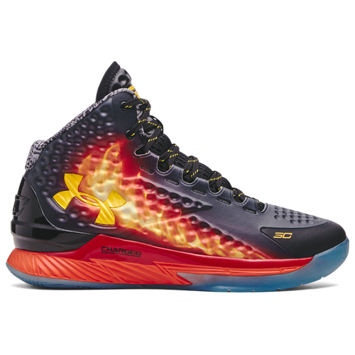 

Under Armour Mens Golden State Warriors Under Armour Curry 1 Retro - Mens Basketball Shoes Orange/Black/Red Size 12.0