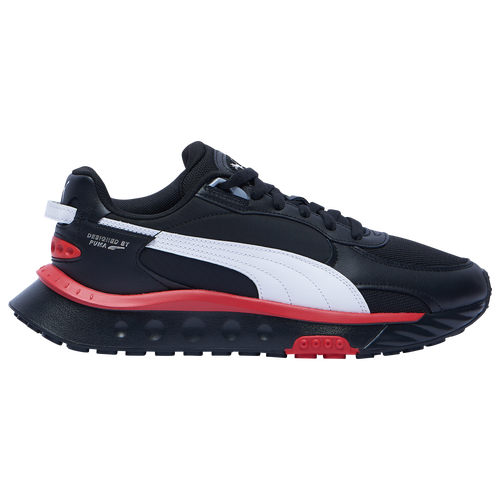 Puma Mens Wild Rider In Black/red |