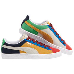 Men's - PUMA Suede Iconic - Red/Yellow/Green