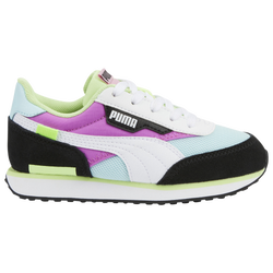 Boys' Preschool - PUMA Future Rider Splash - Puma White/Electric Orchid/Light Aqua