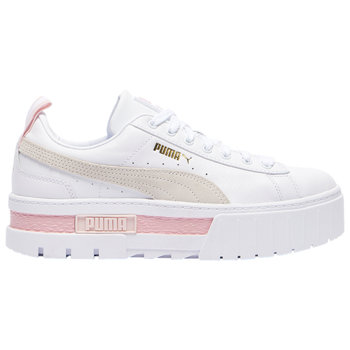 

PUMA Womens PUMA Mayze Leather - Womens Running Shoes White/Pink Size 9.5