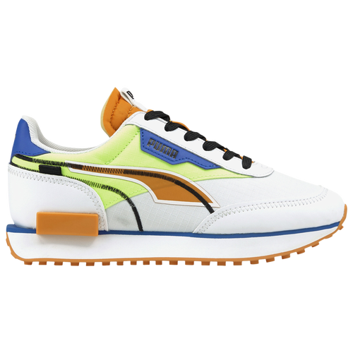 BOYS - PUMA Future Rider Twofold - Puma White/Green Glare