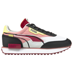 Boys' Grade School - PUMA Future Rider Twofold - Puma White/Puma Black/Persian Red
