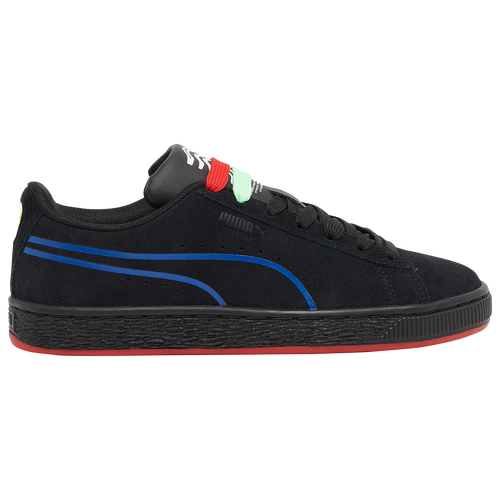 

PUMA Boys PUMA Suede - Boys' Grade School Basketball Shoes Black/Blue/Red Size 05.5