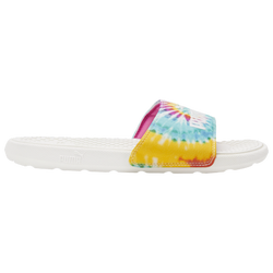 Women's - PUMA Cool Cat Tie Dye - Puma White/Phlox Pink