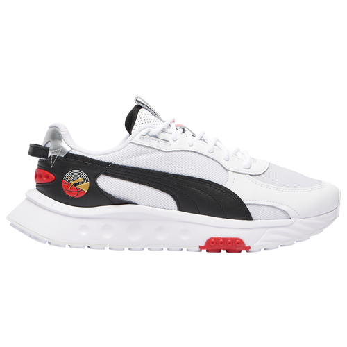 

PUMA Mens PUMA Wild Rider - Mens Shoes Black/White/Red Size 10.5