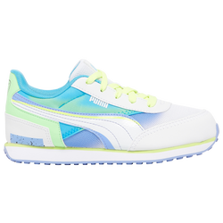 Boys' Preschool - PUMA Future Rider - White/Green/Purple