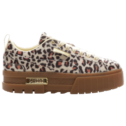 Women's - PUMA Mayze Velvet - Tan/Black