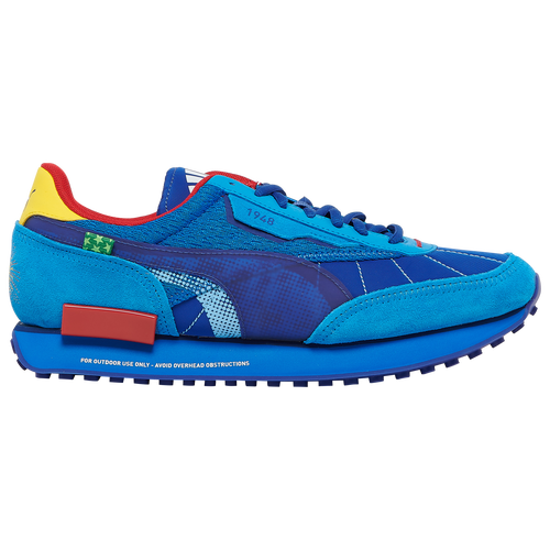 Puma Mens Future Rider In Blue Yellow Red Modesens