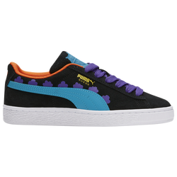 Girls' Grade School - PUMA Suede Classic - Black/White/Blue