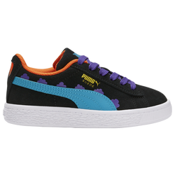 Boys' Preschool - PUMA Suede Classic - Black/White/Blue