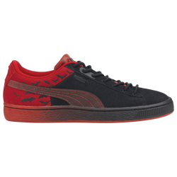 Boys' Grade School - PUMA Suede - Black/Red