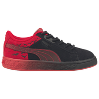 Puma suede cheap red black