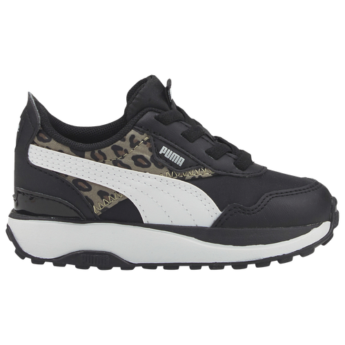 

PUMA Girls PUMA Cruise Rider Roar - Girls' Toddler Running Shoes Black/Tan Size 08.0