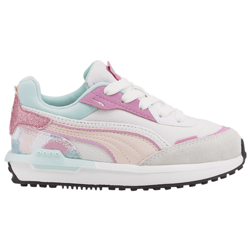 

PUMA Girls PUMA City Rider - Girls' Preschool Running Shoes White/Pink/Teal Size 3.0