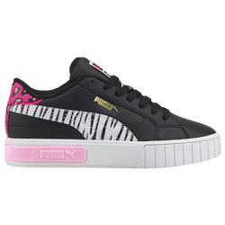 Girls' Grade School - PUMA Cali - Black/White/Pink