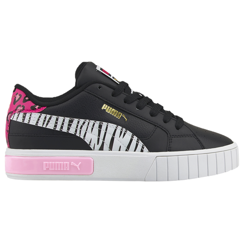 

PUMA Girls PUMA Cali - Girls' Grade School Shoes Black/White/Pink Size 06.0