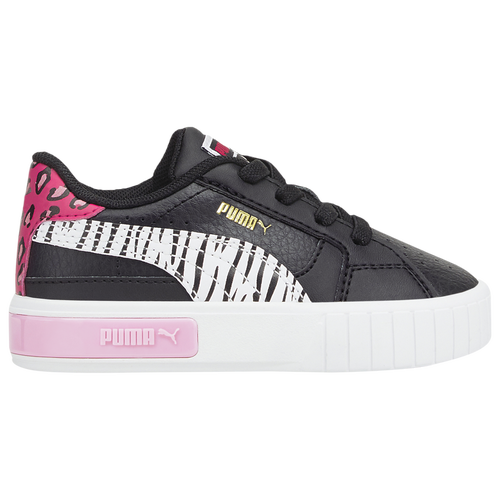 

PUMA Girls PUMA Cali - Girls' Toddler Basketball Shoes Black/White/Pink Size 5.0