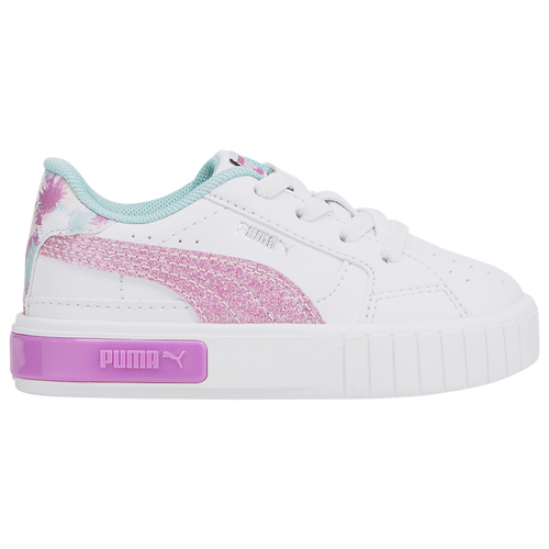 

PUMA Girls PUMA Cali - Girls' Toddler Basketball Shoes White/Pink/Teal Size 6.0