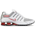 Blanc/Argent métallique/Rouge sport