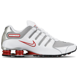 Men's - Nike Shox NZ  - White/Metallic Silver/Sport Red