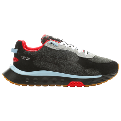 

PUMA Mens PUMA Wild Rider - Mens Shoes Black/Red/Grey Size 09.0