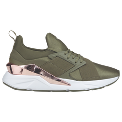 Women's - PUMA Muse X5 - Green/Gold
