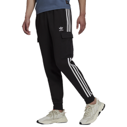 Men's - adidas Essentials Cargo Fleece Pants  - Black/Black