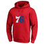 Fanatics 76ers NUT Primary Logo Pullover Hoodie - Men's Red