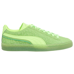 Boys' Grade School - PUMA Suede Triplex - Green Glare/Green Flash/Iri Green