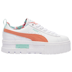 Girls' Grade School - PUMA Mayze - White/Coral/Teal