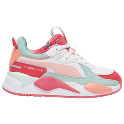 Girls' Preschool - PUMA RS-X - White/Coral/Teal