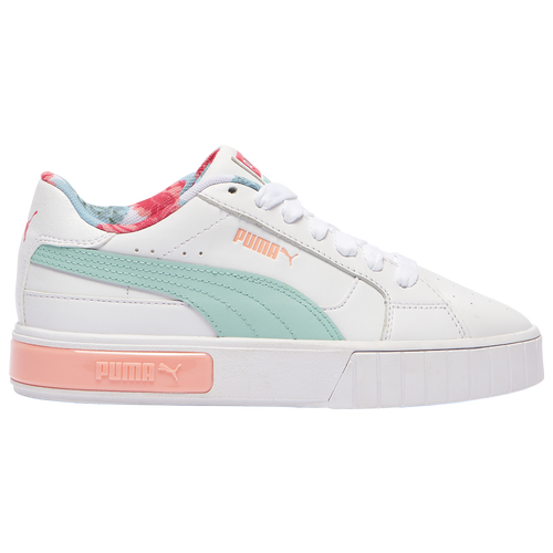 

PUMA Girls PUMA Cali Star - Girls' Grade School Basketball Shoes White/Coral/Teal Size 7.0