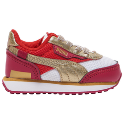 Girls' Toddler - PUMA Future Rider - White/Red/Gold