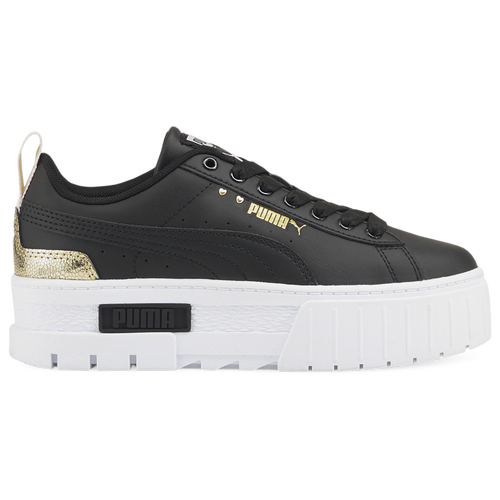 Puma Kids' Girls  Mayze In Shiny Black/gold