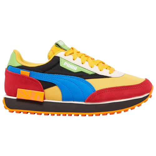 Puma Kids Boys Future Rider In Black Yellow Red Modesens
