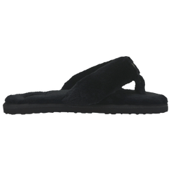 Girls' Grade School - PUMA Fluff Flip Slides - Black/Gold