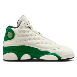 Boys' Grade School - Jordan Retro 13  - Black/Sail/Pine Green