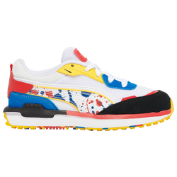 Girls' Preschool - PUMA City Rider Splash - White/Multi/No Color