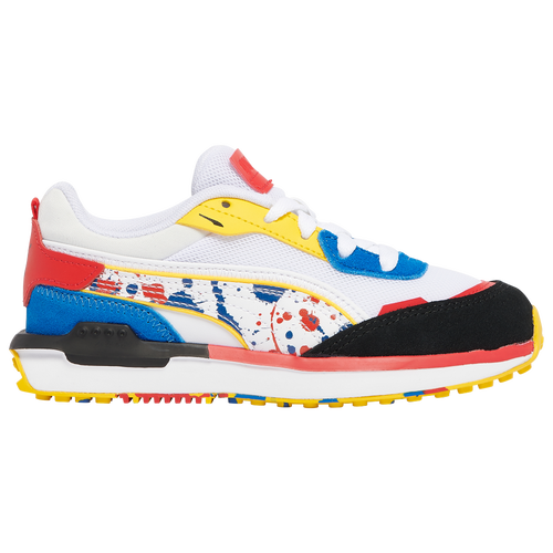 

PUMA Girls PUMA City Rider Splash - Girls' Preschool Running Shoes White/No Color/Multi Size 02.0