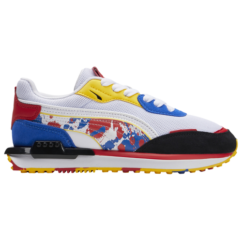 

PUMA Boys PUMA City Rider - Boys' Grade School Running Shoes Splash White/Multi Size 5.0