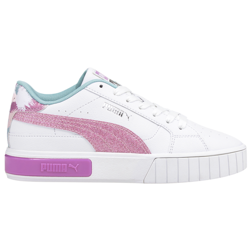 

Girls PUMA PUMA Cali - Girls' Grade School Shoe Pink/Teal/White Size 06.5