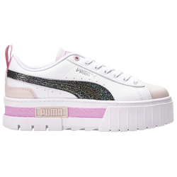 Girls' Grade School - PUMA Mayze - White/Black/Pink