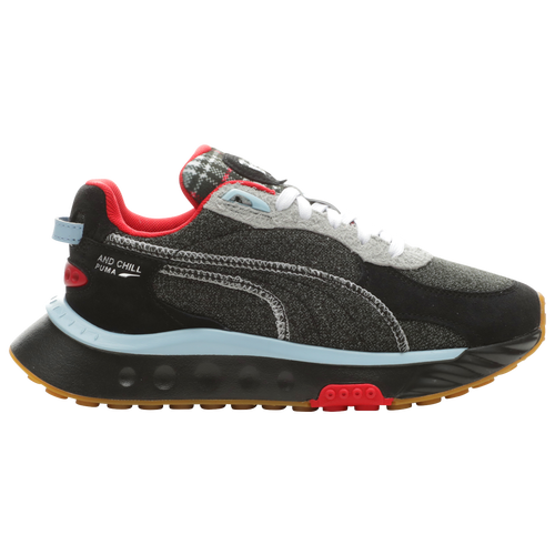 

PUMA Boys PUMA Wild Rider - Boys' Grade School Shoes Black/Red/Blue Size 06.5