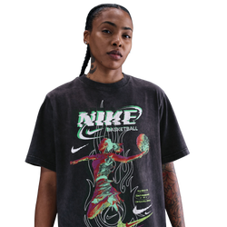 Women's - Nike Essential Glitch T-shirt - Black/Black