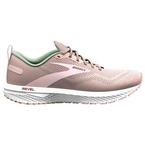 Brooks Womens  Revel 6 In Peach Whip/pink