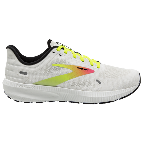 Brooks Men's Launch 9 Running Shoes In White/pink/nightlife