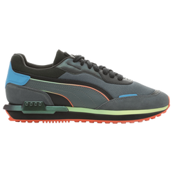 Boys' Grade School - PUMA City Rider LS - Grey/Black/Orange